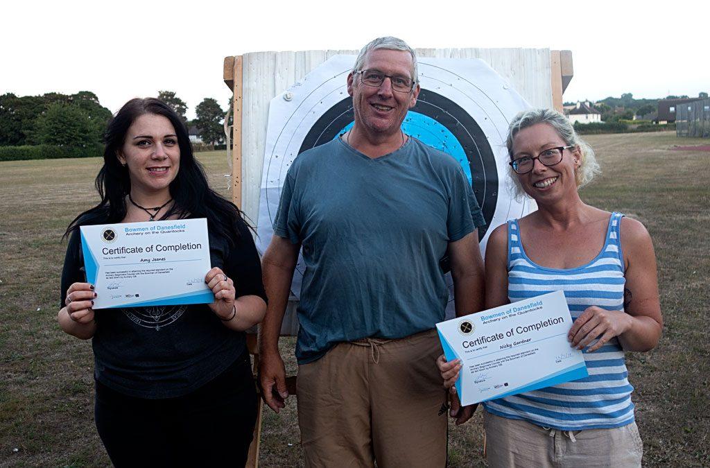 Archery Beginners Course Certificate Presentations