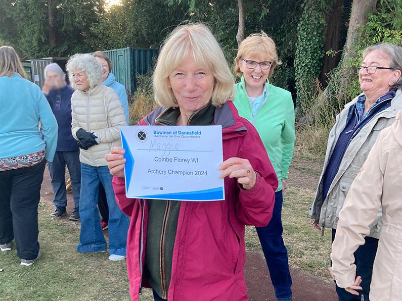 Maggie Archery Champion 2024 Combe Florey WI